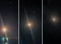 Un sistema de defensa antimisiles THAAD de EE. UU. se despliega en Israel durante un ataque hutí la madrugada del 27 de diciembre de 2024. (Captura de pantalla/X)