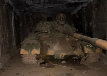 Un tanque perteneciente al antiguo régimen sirio que fue capturado por las FDI en el sur de Siria, en una foto difundida el 5 de abril de 2025. (Fuerzas de Defensa de Israel)