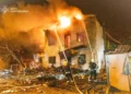 Rusia ataca con drones un edificio en Járkov: hiere a 46