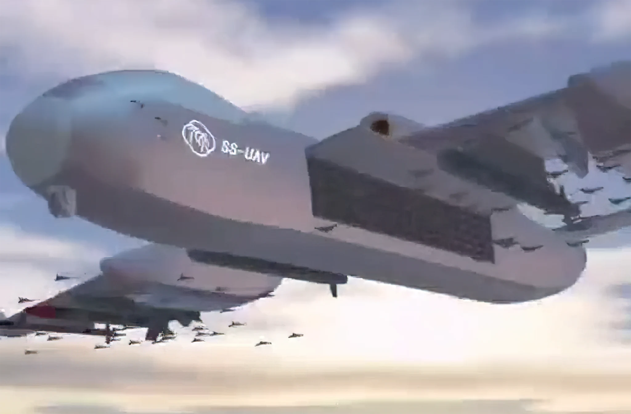 China iniciará pruebas de nave nodriza SS-UAV con 100 drones