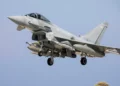 Typhoon de la RAF atacan fábrica de drones hutíes en Yemen