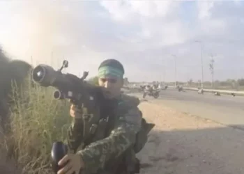 Ismail Shakhshah, terrorista de Hamás responsable del lanzamiento de granadas contra el refugio antiaéreo de la carretera del cruce de Re'im durante el ataque del 7 de octubre de 2023. (Fuerzas de Defensa de Israel)