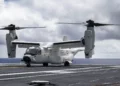 EE. UU. reduce 64 días del mantenimiento programado del CMV-22B Osprey