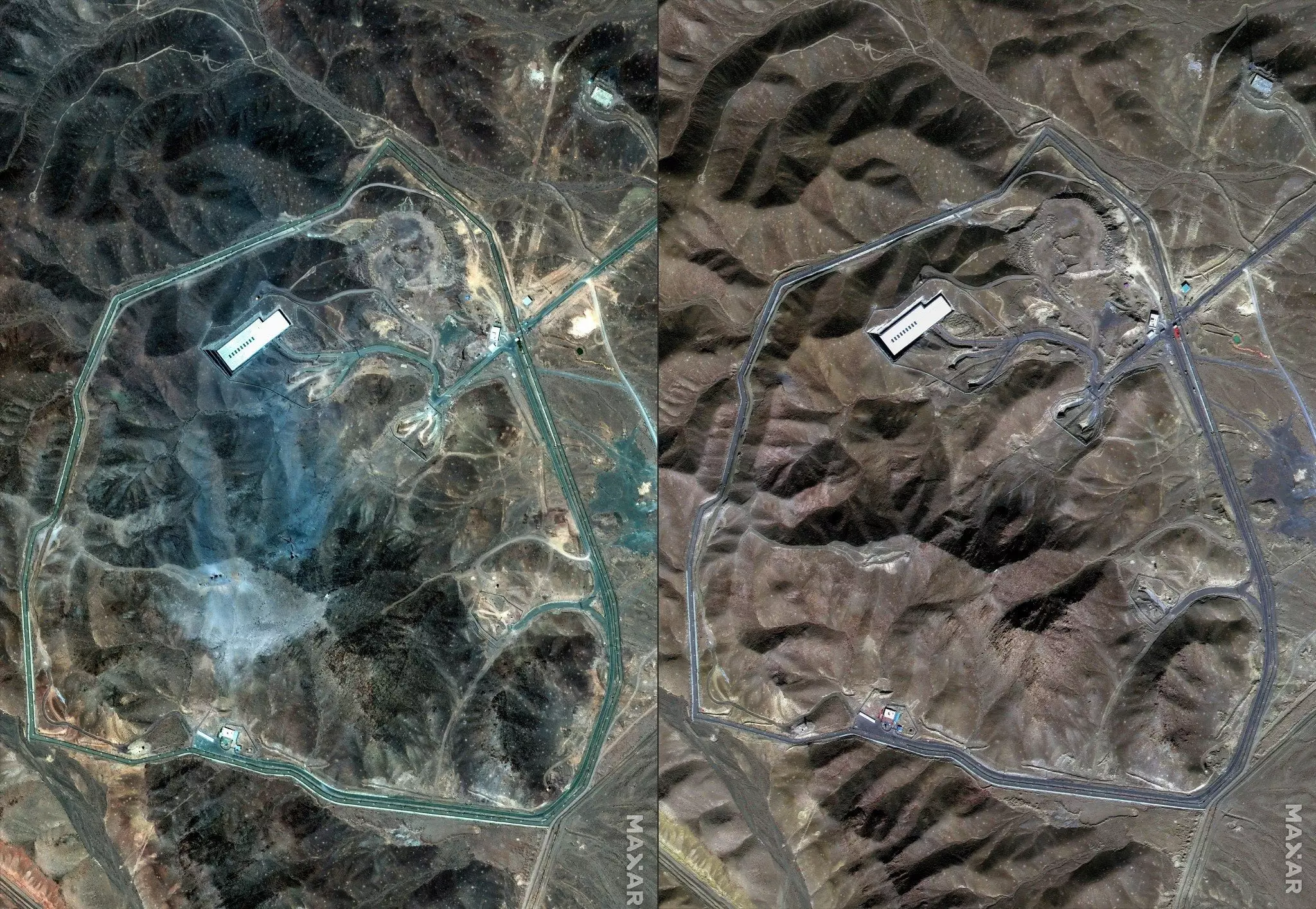 Imágenes satelitales indican graves daños en los ataques estadounidenses