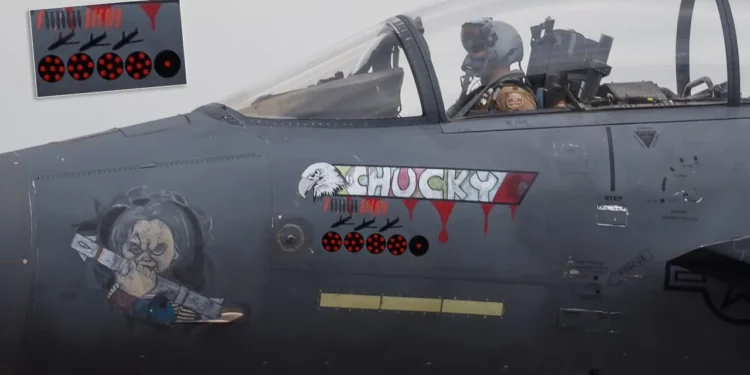 Los F-15E de la 366ª FW regresan de su despliegue en Oriente Medio con marcas AGM-158 y APKWS