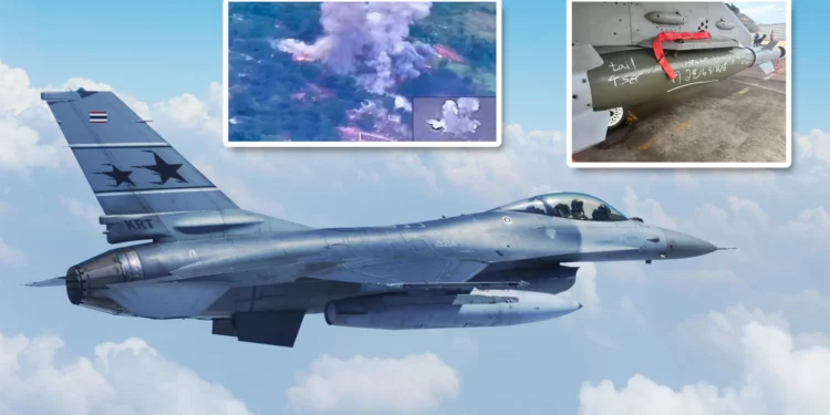 Un F-16 tailandés ataca Camboya al intensificarse la guerra fronteriza