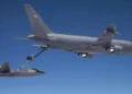 La pluma del KC-46 se rompe durante reabastecimiento del F-22
