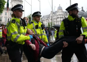 Policía del Reino Unido arresta a manifestantes apoyaron al proscrito a Palestine Action