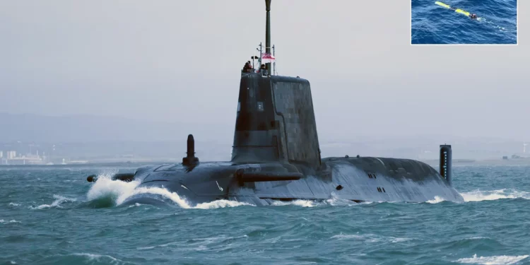 Royal Navy prueba dron submarino autónomo lanzado desde un submarino nuclear