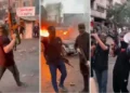 Demostración de fuerza por parte de hombres armados de Hamás en la ciudad de Gaza