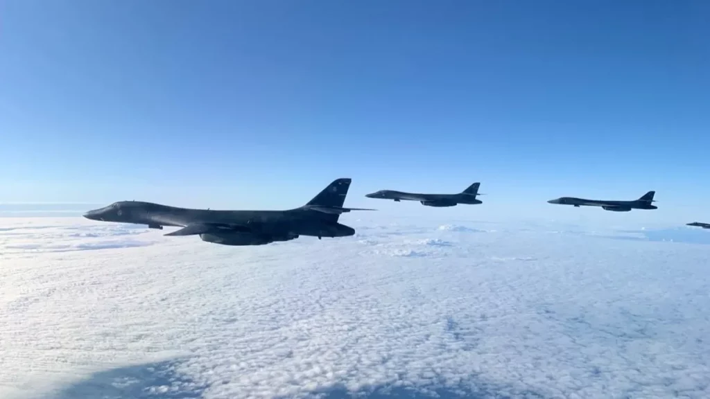 Tres bombarderos B-1B llegan a Noruega en medio de creciente tensión